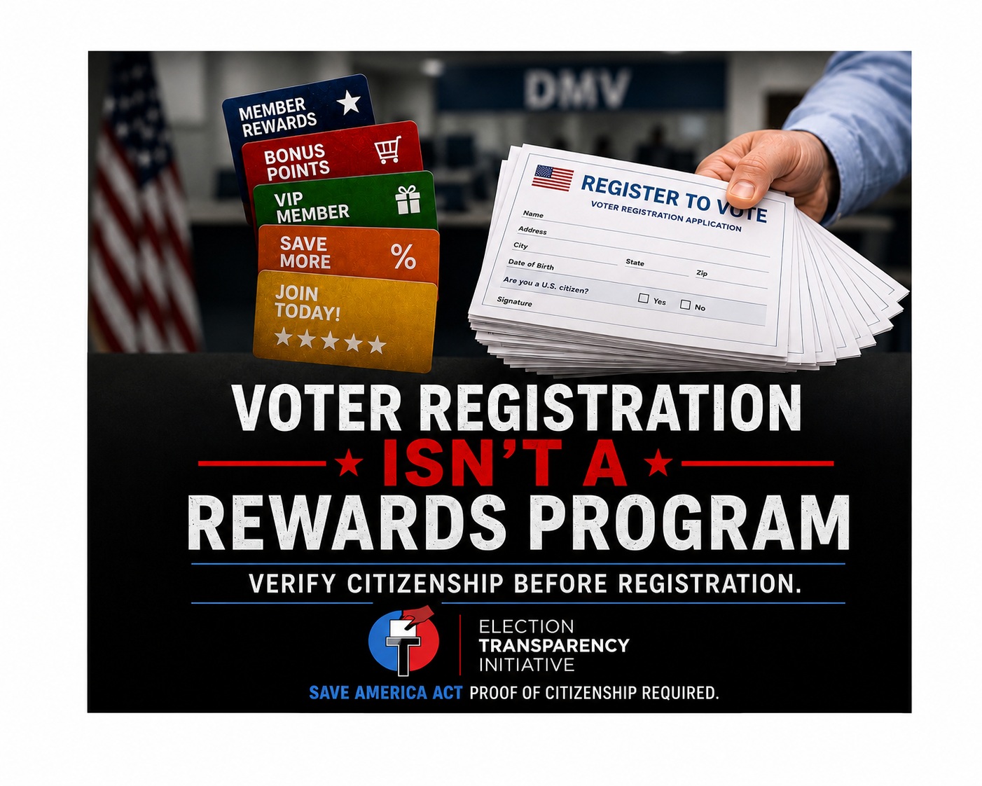 Cuccinelli: Voter Registration Isn’t a Rewards Program